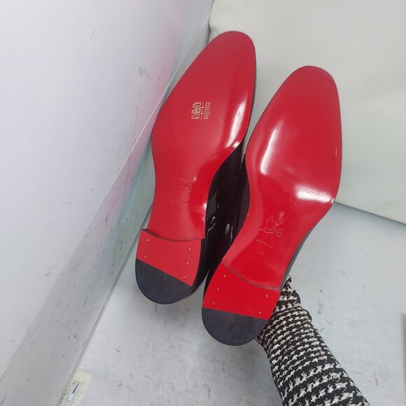 Christian Louboutin Black Equiswing Patent Bit Mens Loafer - Picture 2 of 13